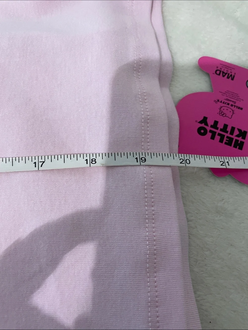 Hello Kitty Pink Raglan Short Sleeve short Set - Light Pink & Hot Pink